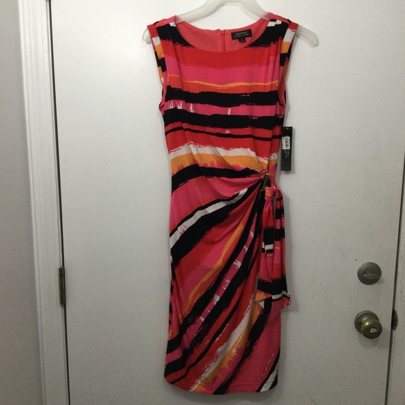 NWT Tahari faux wrap dress womens size‎ 4 - Picture 1 of 7